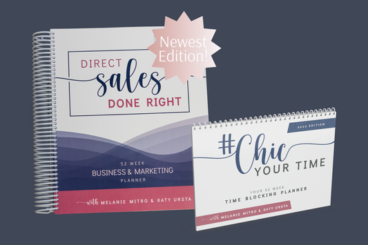 Newest Edition 2024: Direct Sales Done Right: 52 Week Business and Marketing Planner & Time Blocker Bundle (SAVE $12 When Bundling!)